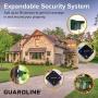 Guardline ¼ Mile Long Range Wireless Driveway Alarm Outdoor Weather Resistant Motion Sensor & Detector- Best DIY Security Alert System- Monitor & Protect Outside Property, Yard, Garage, Gate, Pool