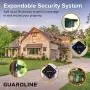 Guardline ¼ Mile Long Range Wireless Driveway Alarm Outdoor Weather Resistant Motion Sensor & Detector- Best DIY Security Alert System- Monitor & Protect Outside Property, Yard, Garage, Gate, Pool