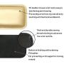 ProElife Office/Home PU Leather Mouse Wrist Rest Support Pad Mat Interior Soft Memory Foam for Magic Mouse Surface Mouse and Most of Wireless Wired Bluetooth Mouse Durable/Non-Slip