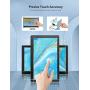 Raspberry Pi 7'' Touch Screen Display with Case - 1024x600 Support, Type-C, IPS 178° Ultra-Wide View Angle Monitor with Cooling Fan, 10 Finger Capacitive Touch