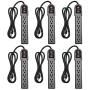 KMC 6-Outlet Surge Protector Power Strip 6 Pack