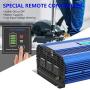 Power Inverter 2000w DC 12V to AC 120V Modified Sine Wave Inverter with LCD Display Remote Control 3AC Outlets Dual 2.4A USB Ports for Car RV Truck Boat by VOLTWORKS