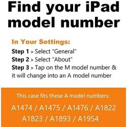 ZUGU CASE - 9.7 iPad 2018/2017 5th / 6th Gen & iPad Air 1 Prodigy X Case - Very Protective But Thin + Convenient Magnetic Stand + Sleep/Wake Cover - A1893, A1954, A1823, A1822, A1474, A1475, A1476