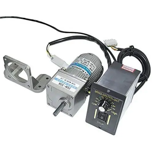 Bemonoc 6Watts AC 110V 50HZ 65RPM Gear Reducer Motor 60HZ 75RPM & Speed Controller Variable CW CCW for dyeing industrial