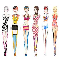Tvoip 6Pcs Professional Girl Eyebrow Tweezer Stainless Steel Slanted Eyebrow Tweezers Eyebrows Hair Remover Tools Cosmetics Beauty (random color)
