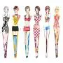 Tvoip 6Pcs Professional Girl Eyebrow Tweezer Stainless Steel Slanted Eyebrow Tweezers Eyebrows Hair Remover Tools Cosmetics Beauty (random color)