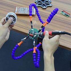 Helping Hands Soldering, Third Hand Soldering Tool PCB Holder Flexible Arms Helping Hands Crafts Jewelry Hobby Workshop Helping Station (Y4)