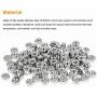 Powlankou 100 Pieces 1/4''-20 Stainless Hex Nut, Stainless Steel (304) 18-8 Nuts