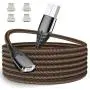 Magnetic iPhone Charging Cable 2Pack 6ft Charger Cord and 4ack Magnet Adapter for Apple iPhone 11/ Xs/Xs Max/XR/X/8/8 Plus/7/7 Plus/6/6s/Plus/SE/5c/5s/5 iPad Air 2/Mini/Max…