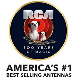 TV Antenna - RCA Outdoor Yagi Satellite HD Antenna with Over 70 Mile Range - Attic or Roof Mount TV Antenna, Long Range Digital OTA Antenna for Clear Reception, 4K 1080P Silver