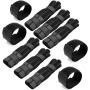 WUWEOT 300 Pack Reusable Cable Ties, Fastening Wire Organizer Cord Rope Holder, 7 Inch Nylon Cable Straps Strips for Computer, Appliance, Electronics Cable Organization (Black)