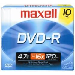Maxell 638004 4.7Gb Dvd-R 10Mm Jewel case