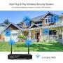 ZOSI 1080P Wireless Security Camera System, H.265+ 8 Channel 2MP CCTV NVR Recorder with Hard Drive 1TB and 4pcs 1080P Auto Match WiFi IP Camera Outdoor Indoor,Night Vision,Motion Alert, Remote Access