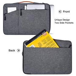 13.3-13.5 Inch Laptop Briefcase Case for Acer Chromebook R13, Dell Inspiron 13 5000, LG Gram/Asus ZenBook, HP Pavilion 13.3'' /HP Envy x360 13 Briefcase Tablet Case Bag(Space Grey)