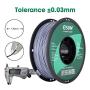 eSUN PLA PRO (PLA+) 3D Printer Filament, Dimensional Accuracy +/- 0.03 mm, 1kg Spool, 1.75mm, Gray