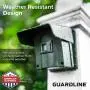Guardline ¼ Mile Long Range Wireless Driveway Alarm Outdoor Weather Resistant Motion Sensor & Detector- Best DIY Security Alert System- Monitor & Protect Outside Property, Yard, Garage, Gate, Pool