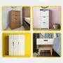 Smart Touch Cabinet Locks,Keyless Drawer Lock,Furniture Wardrobe Keypad Lock,Electronic Lock for Home/Office/Gym/Rental Hosts/Locker (Vertical)