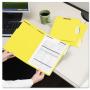 Smead 17940 Folders Two Fasteners 1/3 Cut Assorted Top Tab Legal Yellow 50/Box