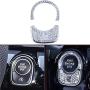 Pursuestar Bling Bling Crystal Button Start Ignition Control Switch Cover Car Interior Trim Sticker Decals for Mercedes Benz 2019 2020 A B Class 2020 GLB GLA CLA