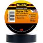 3M Scotch Super 33+ Premium Grade All-Weather Vinyl Electrical Tape, 3/4 in x 52 ft, Black, 1 Roll