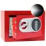 SamYerSafe Safe Box with Sensor Light,Security Safe with Electronic Digital Keypad Money Safe Steel Construction Hidden with Lock，Wall or Cabinet Anchoring Design for Office Home Hotel (Red)