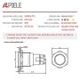 APIELE 19mm Momentary Push Button Switch On Off Stainless Steel with 12V LED Angel Eye Head for 19mm 3/4 Mounting Hole with Wire Socket Plug Self-Reset (White)