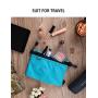 Gox Travel Toiletry Bag Carry On Zipper Pouch Cosmetic Kit Makeup Digital Bag Water Resistant Nylon (Turquoise)