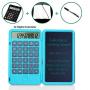 Basic Calculator Notepad with 6.5 Inch LCD Writing Tablet, Rechargeable, Lock Button and E-Pen,12 Digit Display, Also Inkless Drawing/Memo Pads/Planning Boards, Hand-held for Daily and Basic Office