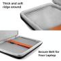 tomtoc Recycled Laptop Sleeve for 13-inch MacBook Air M1/A2337 2018-2021, MacBook Pro with USB-C M1/A2338 2016-2021, 12.9 iPad Pro (3rd/4th Gen), Dell XPS 13, Spill-Resistant 360 Protective Laptop Bag