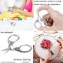 BIHRTC Tiny Scissors Cross Stitch Scissors Stainless Steel Sharp Tip Scissors Embroidery Scissors Small Sewing Scissors Shears for Crafting Threading Needlework Handcraft DIY Working