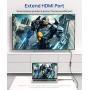 HDMI Extension Cable 3.3FT, JSAUX 4K High Speed HDMI Extender Cord Male to Female (4K 60Hz HDR HDCP 2.2), Compatible with Roku/Chromecast Streaming Stick, Blu-ray Player, HDTV, Laptop, PC - Red