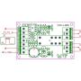 ELECTRONICS-SALON Panel Mount Momentary-Switch/Pulse-Signal Control Latching DPDT Relay Module,12V