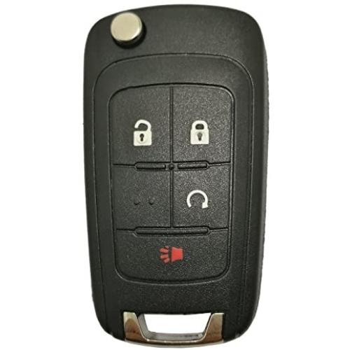 Folding Flip Replacement Key Fob Case Fits For GM Chevrolet Chevy Equinox Sonic GMC Terrain OHT01060512 Keyless Entry Remote Fob Shell Cover