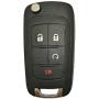 Folding Flip Replacement Key Fob Case Fits For GM Chevrolet Chevy Equinox Sonic GMC Terrain OHT01060512 Keyless Entry Remote Fob Shell Cover