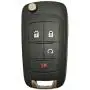 Folding Flip Replacement Key Fob Case Fits For GM Chevrolet Chevy Equinox Sonic GMC Terrain OHT01060512 Keyless Entry Remote Fob Shell Cover