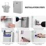 ODOMY RFID Locks for Cabinets Hidden DIY Lock, Electronic Cabinet Lock for Wooden Cabinet Drawer Locker, RFID Card/Tag/Wristband Entry