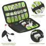 Xcellent Global Electronic Cable Organizer Travel Case Portable Electronics Accessories Bag for Cable, Charger, Phone, SD Cards, Memory Sticks HG464