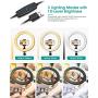 ELEGIANT 10'' Selfie Ring Light with Tripod & Cell Phone Holder, Dimmable Desktop Ringlight for Live Stream/Makeup/YouTube/TikTok Compatible with iPhone Android