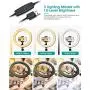 ELEGIANT 10'' Selfie Ring Light with Tripod & Cell Phone Holder, Dimmable Desktop Ringlight for Live Stream/Makeup/YouTube/TikTok Compatible with iPhone Android