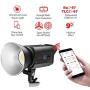 JINBEI EFII-150 LED Photography Lighting Monolight Bowens Mount with RC Reflector, CRI 97 White 5600K Video Continuous Lighting for Pro Studio Portrait Product Video Recording Live Stream