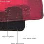 Imegny Extended Gaming Mouse Pad, Portable Keyboard & Mouse Mat with Stitched Edges + Non-Slip Rubber Base (type4 35.415.7Inch, 90x40 synthwavecity039)