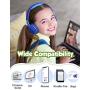 Kids Headphones, Mpow CHE1 Wired Headphones for Kids Teens Children with Volume Limit 94dB, Foldable Adjustable On Ear Headphones for School, Travel, Compatible with Cellphones, Tablets, PC