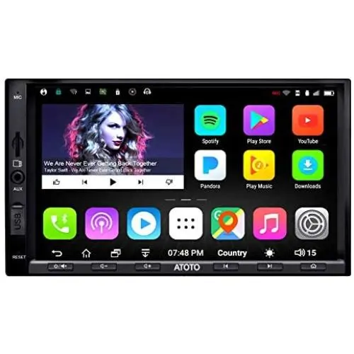 ATOTO A6 Pro A6Y2721PRB Double DIN Android Car Navigation Stereo - Dual Bluetooth w/aptX - Fast Phone Charge/Ultra Preamplifier - in Dash Entertainment Multimedia Radio,WiFi,Support 256G SD &More