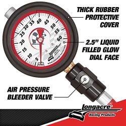 Longacre 52-52002 Liquid Filled 2-1/2 Tire Gauge, 0-60 psi