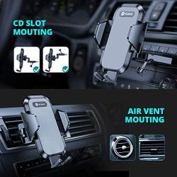 Ultra Stable Car Phone Mount, VICSEED NEWEST CD Slot & Air Vent Universal Cell Phone Holder for Car, Fit for iPhone 12 11 Pro Max SE Xs Xr X 9 8 7 Plus, Galaxy Note 10 S20 S20+ S10+ S10 Google LG Etc.