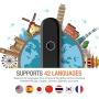 Cheetah CM Smart Instant Language Translator Device (UV Black) Portable Foreign Language Real-Time 2-Way Translations [Support 42 Languages/Voice Operated]