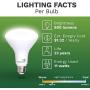 4 Pack BR30 Flood Light Bulbs Indoor Outdoor by Bioluz LED Instant ON DIMMABLE Soft White 3000K 65-95 Watt Replacement Using 11 Watts 92 CRI UL Listed 2016 JA8 High Efficacy Lighting