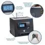 Pyramid Time Systems, Pyramid 5000HD Heavy Duty Steel Auto Totaling Time Clock, includes 25 time cards, ribbon, 2 security keys and user guide, Made in the USA, Black