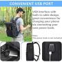 Anti Theft Laptop Backpack Men Women Vintage Backpack Bookbag School College Backpacks Stylish Water Resistant Backpack with USB Port Fashion Black Fits 15.6 Inch Laptop and Notebook