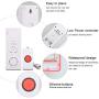 Wireless Caregiver,Caregiver Smart Personal Pager System Emergency Care Alarm Call Button Nurse Alert System -500+ft Operating Range (2 in1)